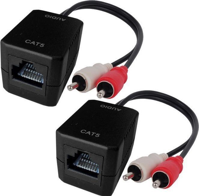 Produktbild EFB Elektronik Audio Extender Konverter Cinch, RJ45, Cat.5