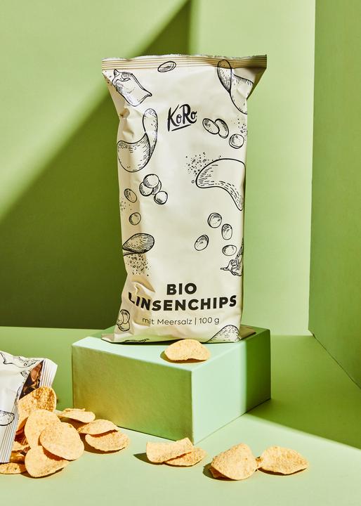KoRo Bio Linsenchips mit Meersalz (100 g)
