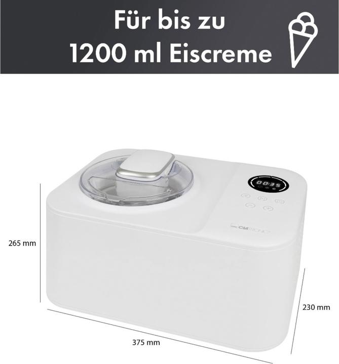 Image du produit Clatronic Machine à glace Clat ICM 3784