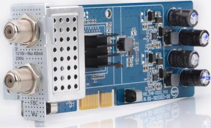 Productafbeelding Vu+ DVB-S2 /S2X FBC Twin Tuner Duo (8 GB, 2x DVB-S2X, CI+ slot)
