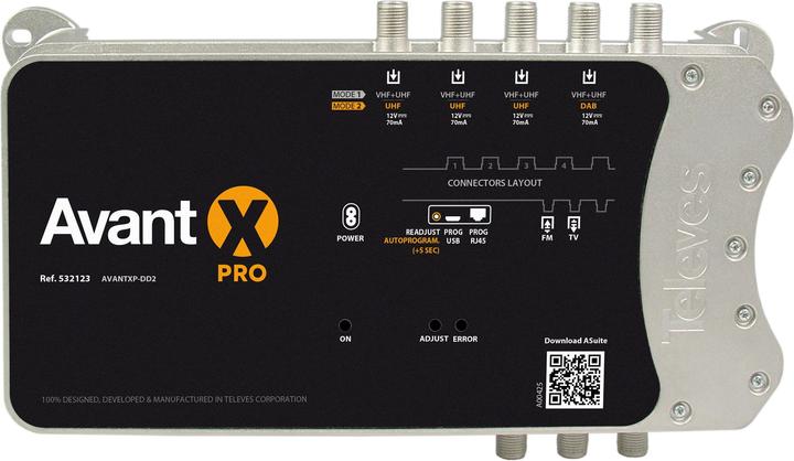 Immagine prodotto Televes AVANTXP-DD2 Amplificatore multirange Pro (Amplificatore)