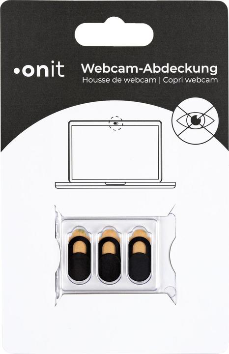 Image du produit Onit Cache webcam noir, 3 pièces