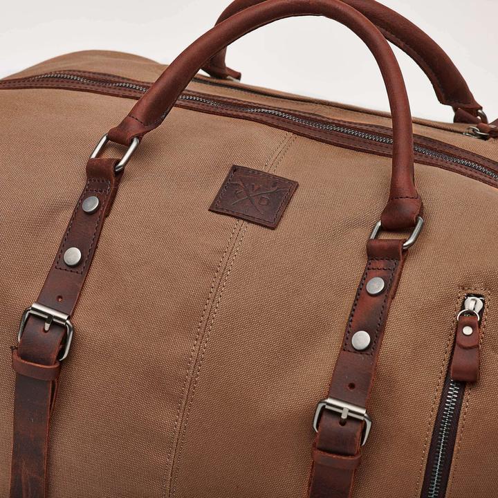 Immagine prodotto Only-Bags.Store Duffle bag grande unisex, borsa holdall in pelle resistente, borsa da viaggio resistente all'acqua (42 l)