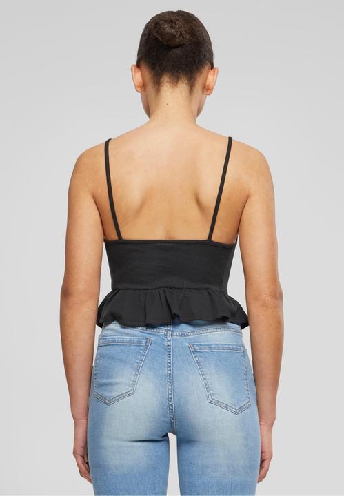 Immagine prodotto Urban Classics Top con volant in piqué Waffle da donna - 137877 (4XL)