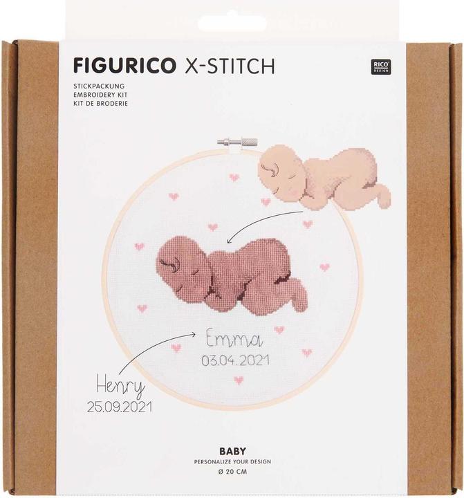 Produktbild Rico Design Stickpackung Figurico Baby