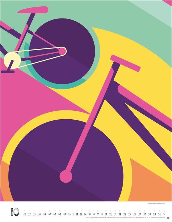 Image du produit Bike Art Posterkalender 2026 (34 x 44 cm, Couverture rigide, Allemand)