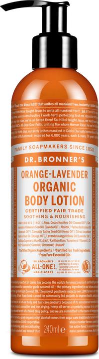 Produktbild Dr. Bronner's Organic Body Lotion Orange Lavender 240 ml (Körperlotion, 240 ml)