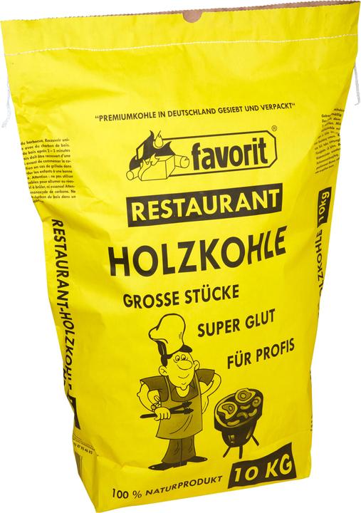Produktbild Favorit Restaurant - Holzkohle 10 kg ( Premium Qualität, erhöhte Brenndauer, besonders grosse Körnung (10 kg)