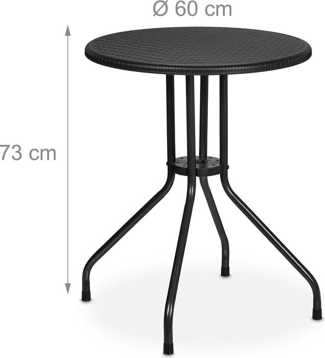 Image du produit Relaxdays Table de jardin (60 cm)