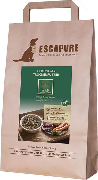 Immagine prodotto Escapure Cibo secco cotto al forno con 60% di selvaggina (Adulto, 3 pz., 1500 g)
