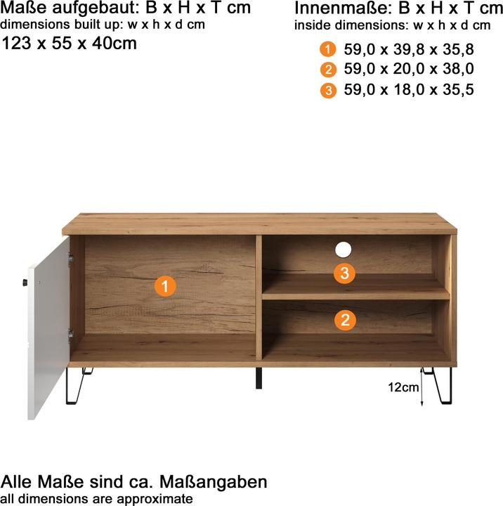 Actual product image Trendteam TouchWO (123 x 40 x 56 cm)