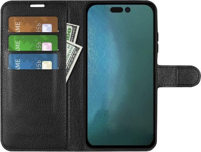Actual product image MU Classic Litchi Leather Bookcover Series (Apple iPhone 14 Plus)