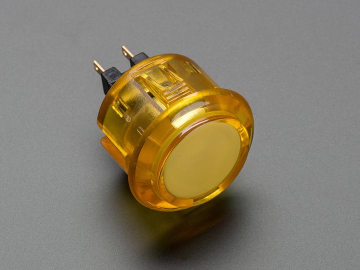 Image du produit OEM Bouton Arcade 30mm Jaune Transparent