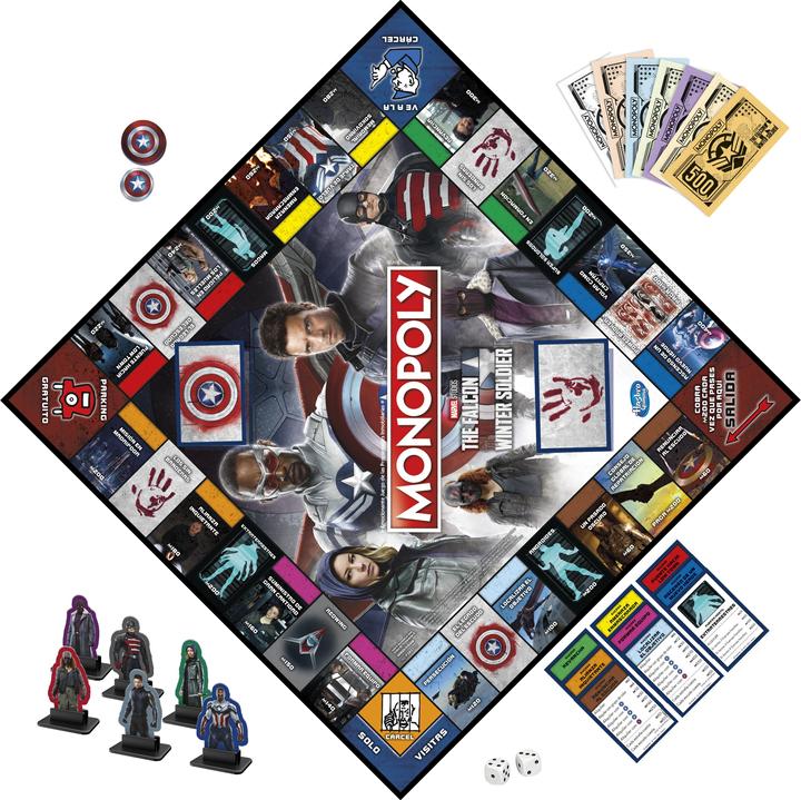 Produktbild Monopoly Marvel Studios - The Falcon and the Winter Soldier Edition (Englisch)
