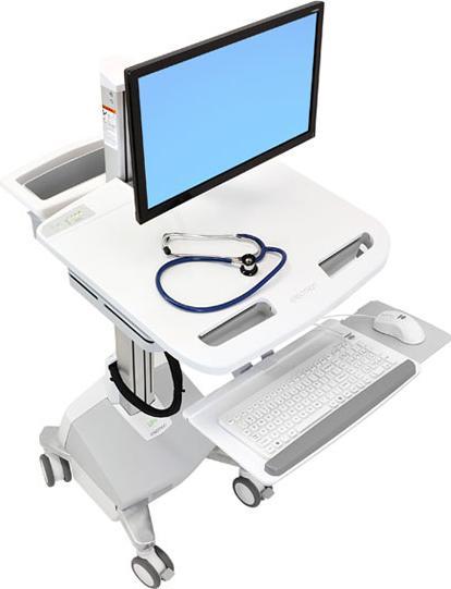 Image du produit Ergotron EMR Cart with LCD Arm, LiFe Powered - Chariot pour écran LCD / équipement PC - Ku