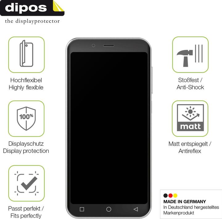 Produktbild Dipos Full Cover Schutzfolie Matt (1 Stück, Emporia Smart)