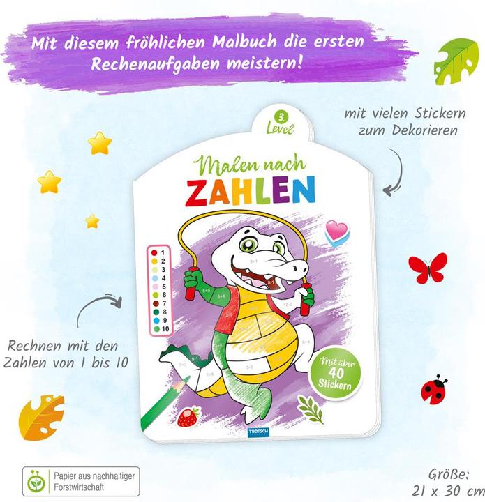 Produktbild Malen nach Zahlen 3. Level Malbuch
