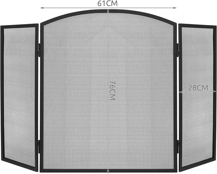 Actual product image Kaminer 3-sided fireplace screen (118 x 28 x 76 cm)