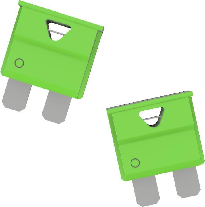 Produktbild Offgridtec 1,5m 4mm² Batteriekabel M8 mit Flachsicherungshalter, 30A Sicherung und Polklemmen