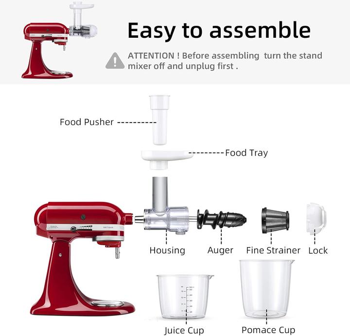 Produktbild Gdrtwwh Entsafter Aufsatz für KitchenAid