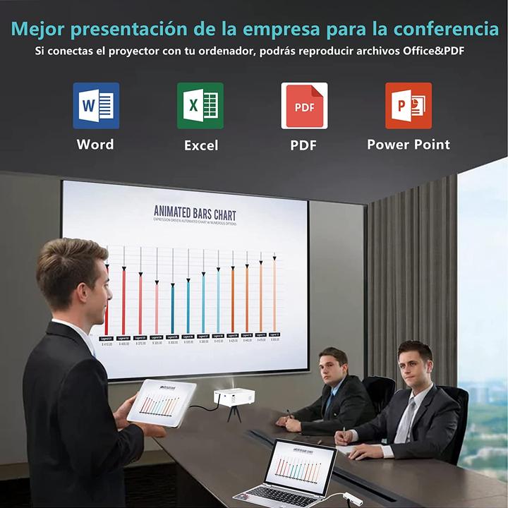 Actual product image Ysametp Mini projector (Full HD, 7500 lm)
