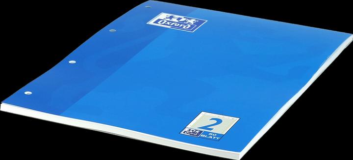 Produktbild Oxford Arbeitsblätterblock, A4, Lineatur 2 (A4, Liniert, Harter Einband)