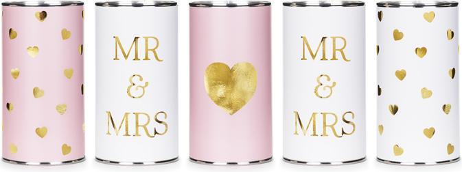 Partydeco Wedding tins Mr & Mrs - car decoration set