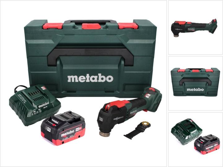 Productafbeelding Metabo MT 18 LTX BL QSL Accu Multitool 18 V Brushless Starlock Plus + 1x accu 8.0 Ah + lader + m