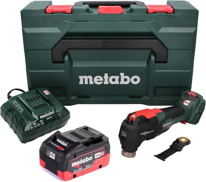 Productafbeelding Metabo MT 18 LTX BL QSL Accu Multitool 18 V Brushless Starlock Plus + 1x accu 8.0 Ah + lader + m