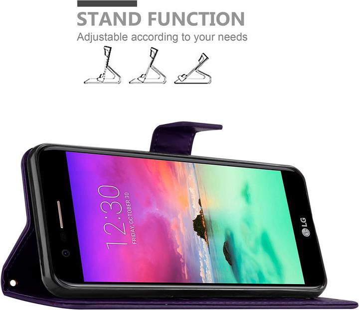 Produktbild Cadorabo Flower Book Hülle (LG K10 (2017))