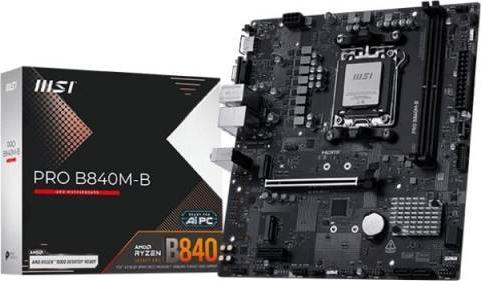 Immagine prodotto MSI PRO B840M-B AM5 mATX MB (AM5, AMD B840, Micro-ITX)