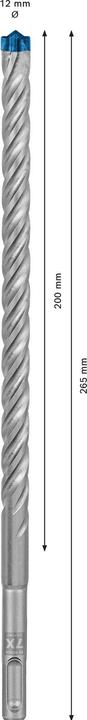 Actual product image Bosch Professional Zubehör Expert SDS plus-7X hammer drill, 12 x 200 x 265 mm (12 mm)