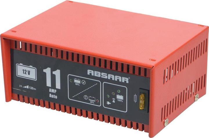Actual product image Absaar Absar Professional full -automatic battery charger 12 Volt - 11A / Incl battery rider and disconnect (12V, 11 A)