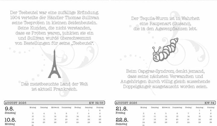 Image du produit Calendrier 2026 des connaissances inutiles. Le calendrier à déchirer populaire mais superflu (Allemand)