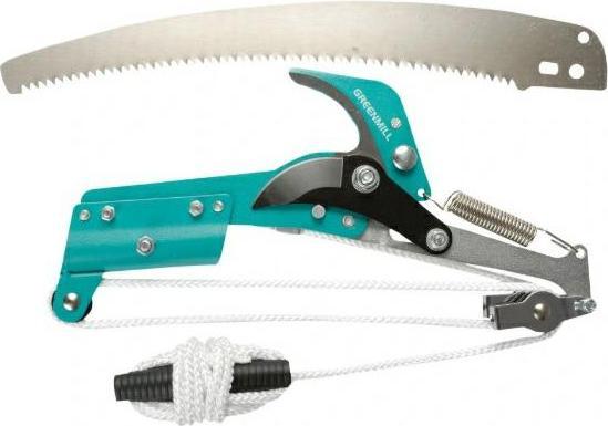 Actual product image Greenmill GR6603 Pruning shears with pulley and saw Tree saw length: 30 cm Max. Cutting diameter: 3