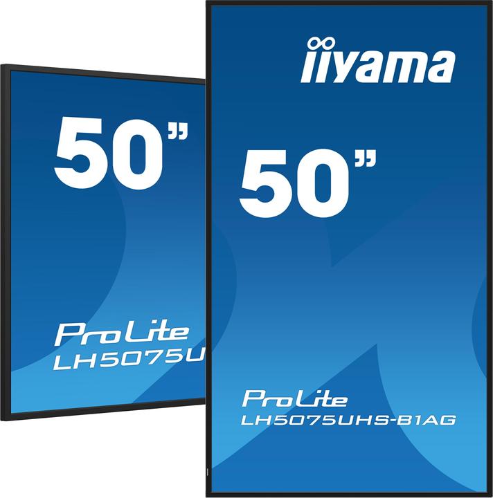 Immagine prodotto iiyama 50" 3840x2160, pannello UHD VA, Haze 25%, 5 (3840 x 2160 pixel, 49.50")