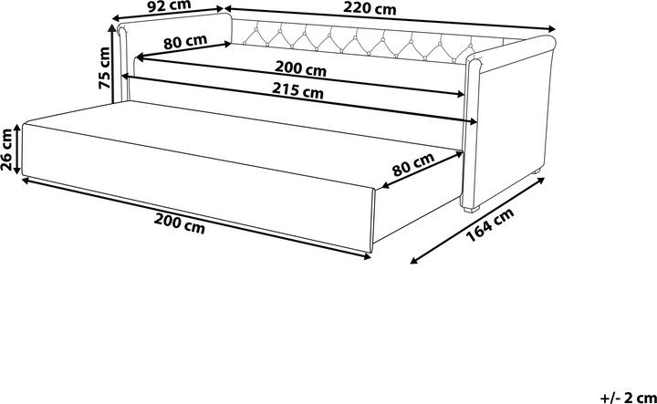 Actual product image Beliani Libourne