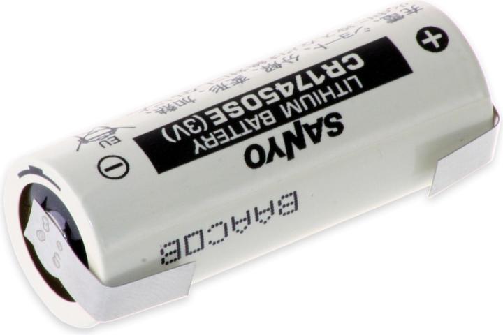 FDK CORPORATION Lithium-Batterie CR 17450SE, A, mit U-Lötfahne, 3 V-, 2500 mAh (1 Stk., CR17450, 2500 mAh)