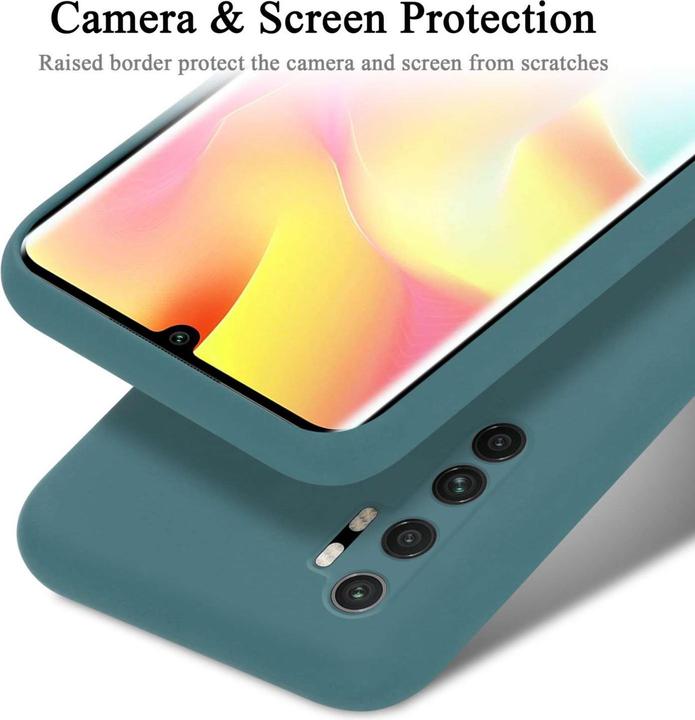 Actual product image Cadorabo Bumper Case for Xiaomi Mi NOTE 10 LITE TPU Liquid Silicone Cover for Xiaomi Mi NOTE 10 LITE (Mi Note 10 Lite)