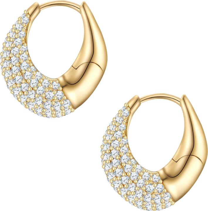 Immagine prodotto Glanzstücke München Orecchini a cerchio da donna - 37452 (Argento)