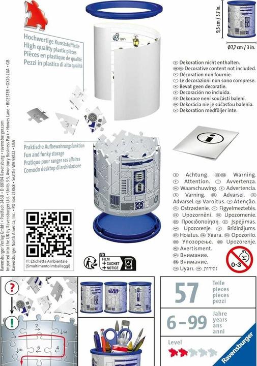 Produktbild Ravensburger Utensilo - Star Wars R2D2 (54 Teile)