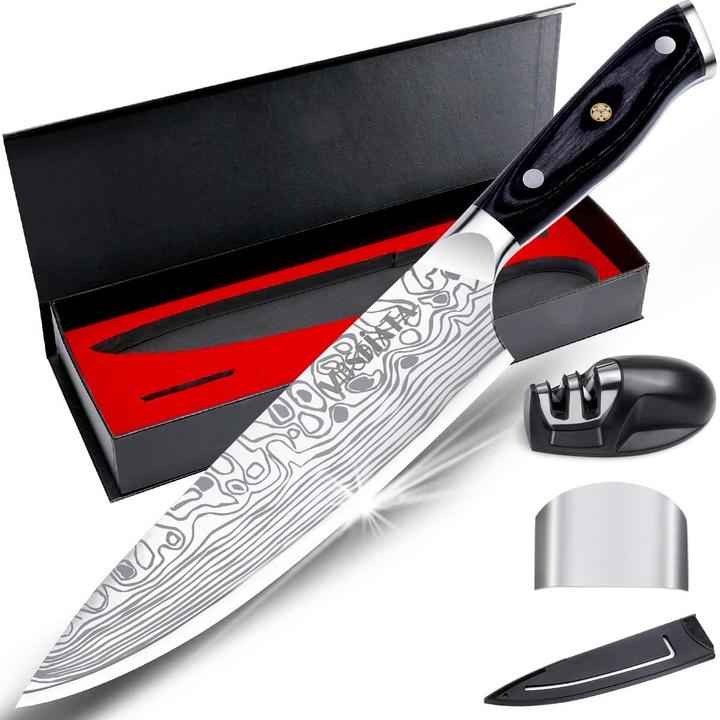 Mosfiata Couteau de chef professionnel (20 cm)
