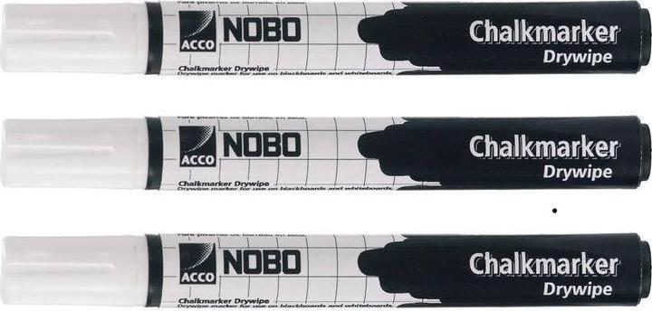 Immagine prodotto Nobo Boardmarker (Bianco, 2 mm, 3 x)