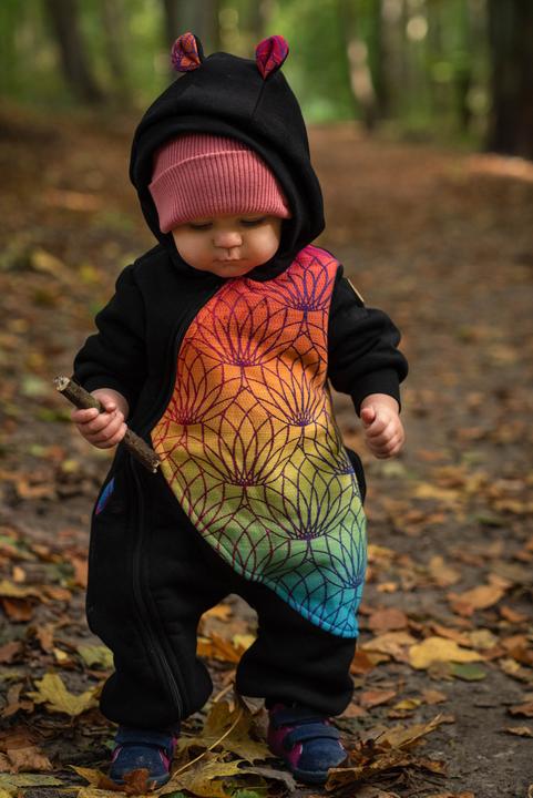 Produktbild Lennylamb Bear Romper - Rainbow Lotus (80)