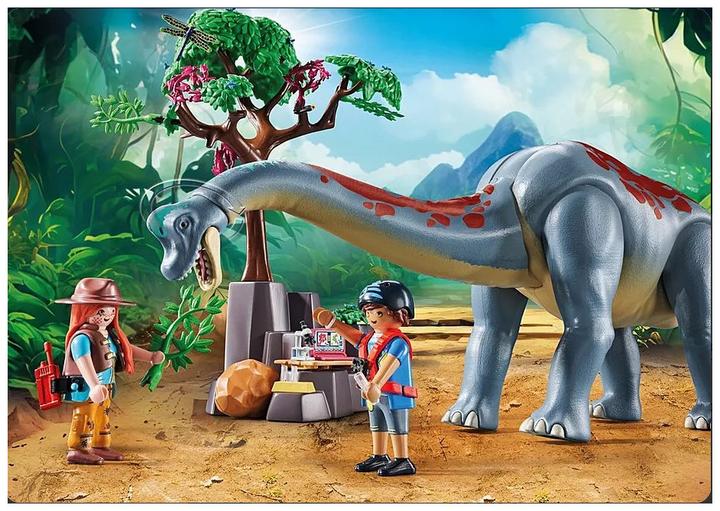 Produktbild Playmobil Brachiosaurus-Begegnung mit Luftkissenboot (71819, Playmobil Dinos)