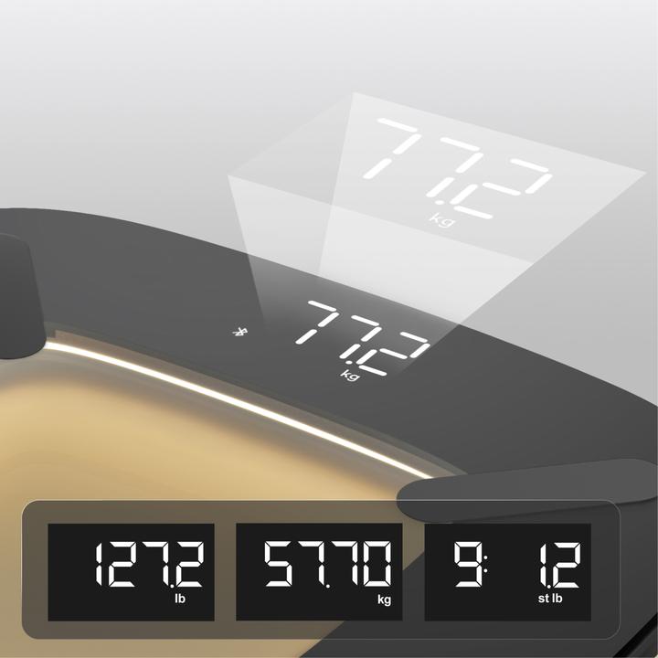 Actual product image Homedics SCL-B200-BK3R GLO Body Analyser Bath Scale (180 kg)
