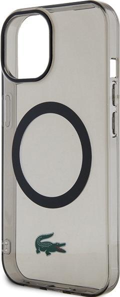 Actual product image Lacoste LCHMP15SULOK iPhone 15 6.1" czarny/black hardcase Transparent MagSafe (Apple iPhone 15)