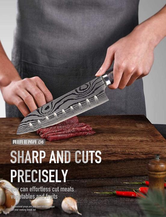 Produktbild Airena 7" D2 Santoku Messer (17 cm)