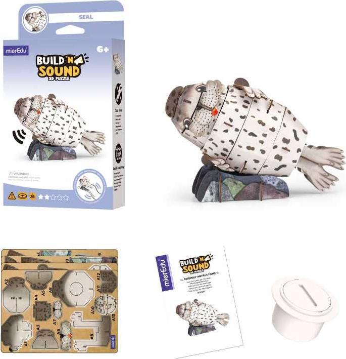 Produktbild mierEdu Soundwunder 3D Puzzle. Robbe