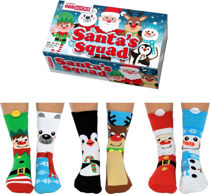 Immagine prodotto United Oddsocks Santa Squad (confezione da 3, 30 - 38)